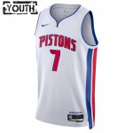 Detroit Pistons Trikot Killian Hayes 7 Nike 2022-23 Association Edition Weiß Swingman - Kinder